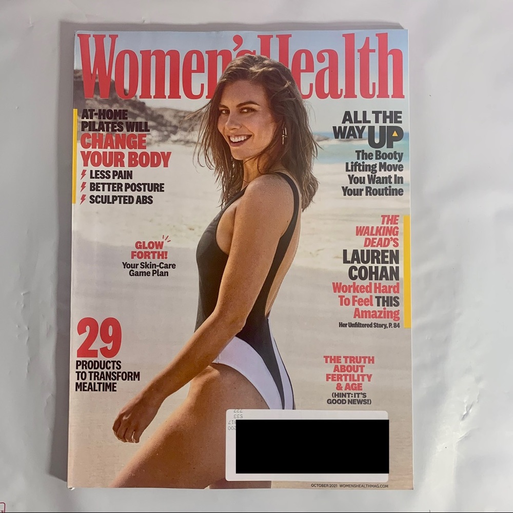 Womens Health Magazine October 2021 The Walking Deads Lauren Cohan Pilates Skin